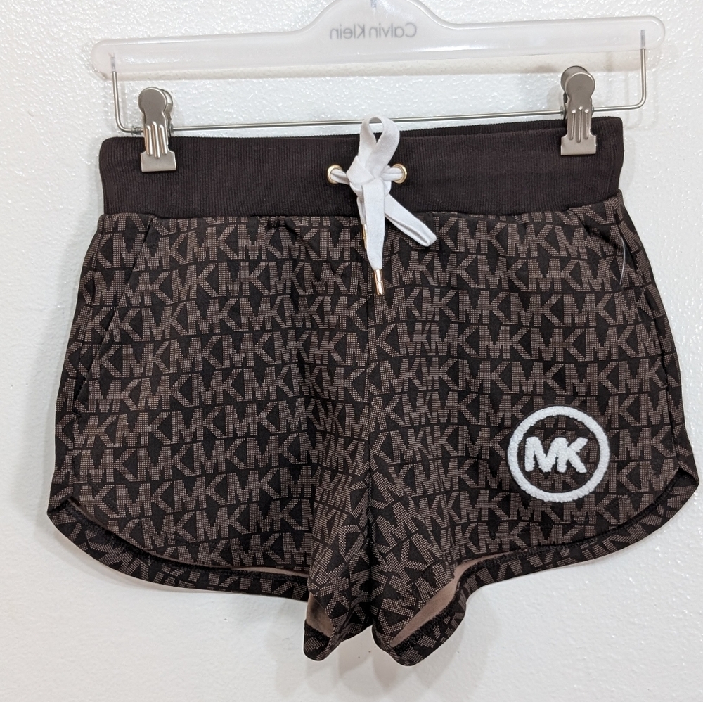Michael Kors Chocolate Logo Patterned Shorts